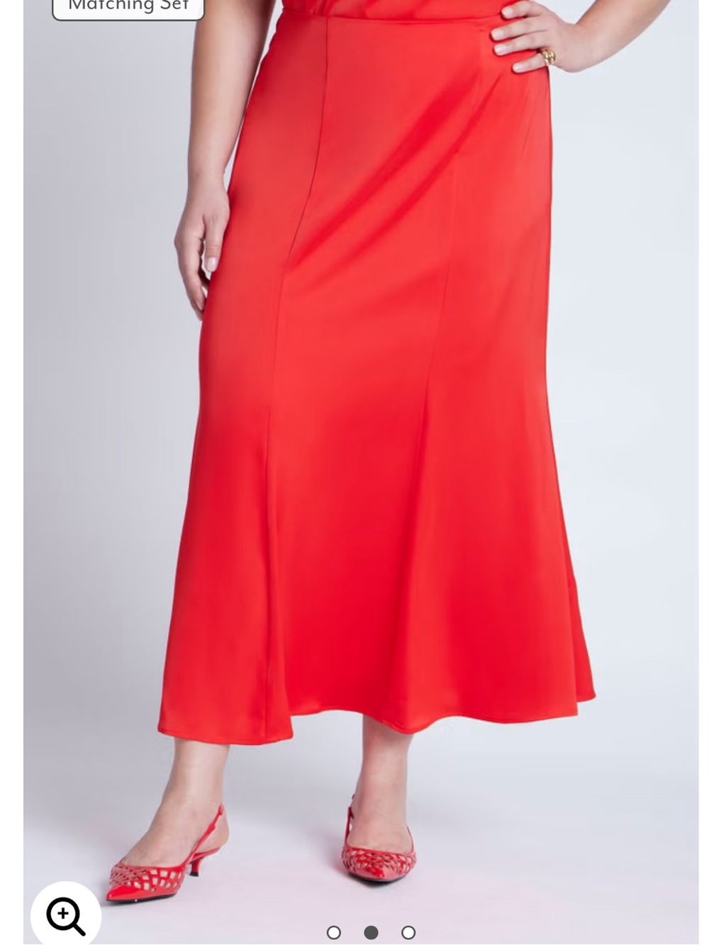 Red Women's A-Line Skirt
